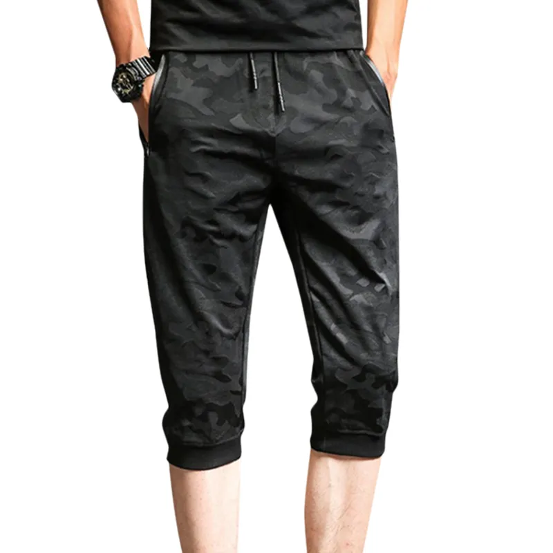 Hommes Vêtements Pantalons décontractés Armée Militaire Séchage rapide Pantalon court Taille élastique Joggers Sports Fitness Gym Pantalon de camouflage 220713