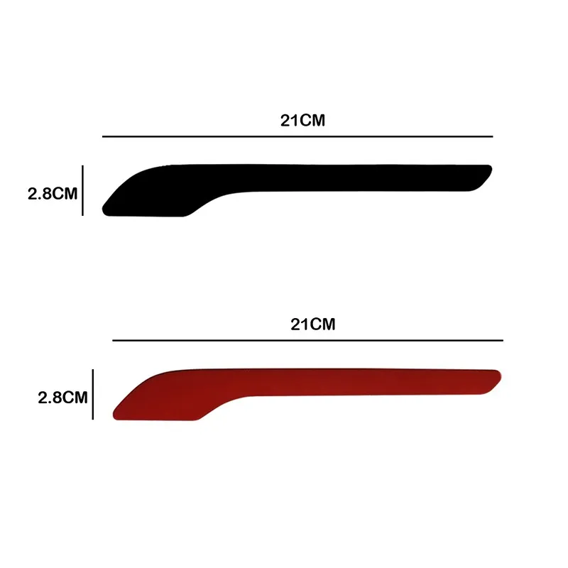 4 قطع سيارة مقبض الباب التفاف غطاء ل tesla نموذج 3 y ألياف الكربون حامي ملصقا ل tesla 2021 m3 مضاد للخدش الملحقات