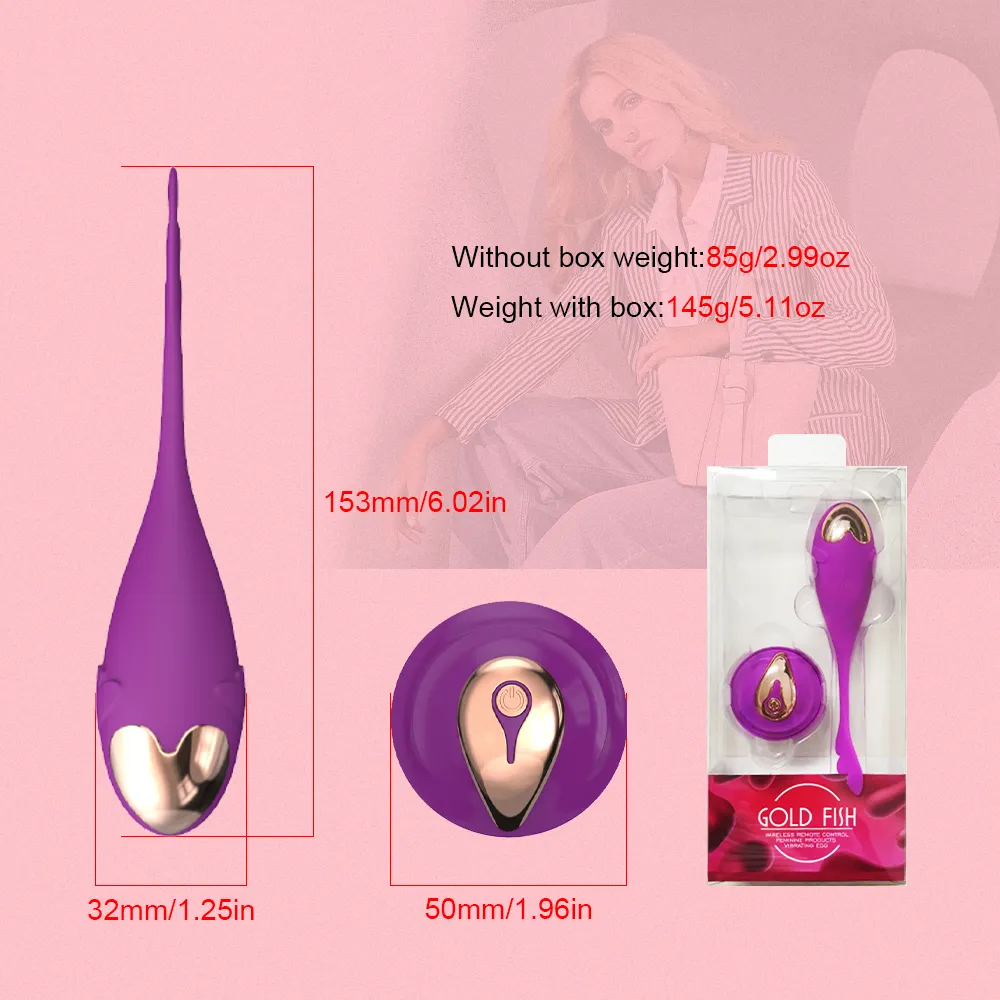 VibratingEgg con Witeless Remote Vaginal Ball Clitoride Stimulaor Jump Eggs Vibratori donne Negozio erotico Giocattoli sexy