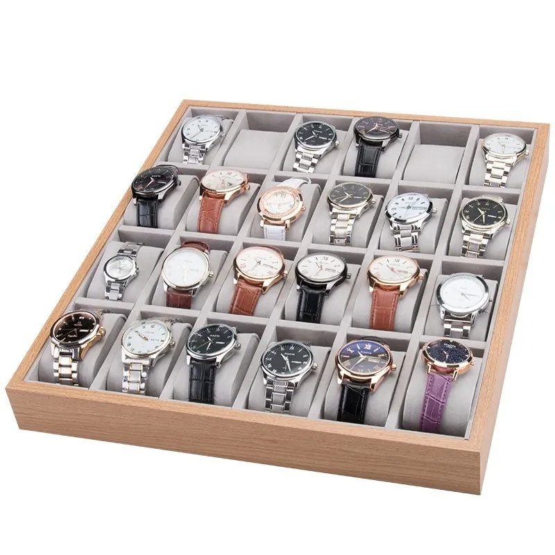 6 24 Bit Kissen Stil Schmuck Uhr Armband Display Tray Boxen Halskette Ohrring Container Lagerung Fall Organizer Geschenk 220617