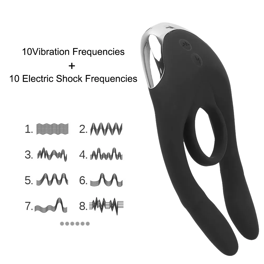 Электрический удар пенис задержка эякуляция 10 -скоростные петухи кольца вибратор вибратор анальный клитор стимуляция сексуальные игрушки для мужчин