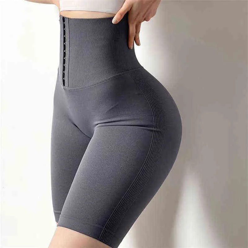 Cintura Sexy Butt Lifter Shaper Donna Ciclismo Corto Pantaloni dimagranti Sport Ling Vita alta Trainer Dij Controllo più intelligente Slip L220802