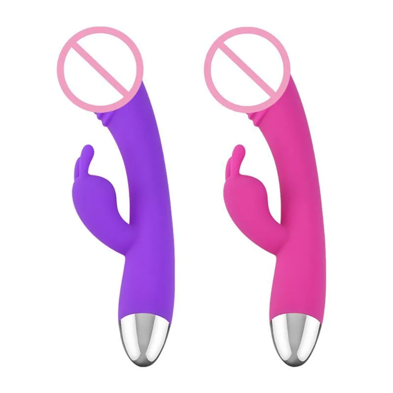 Vibromasseur lapin 20RD G Spot avec oreilles de lapin pour les modes de stimulation du clitoris silencieux double moteur femmes rechargeables