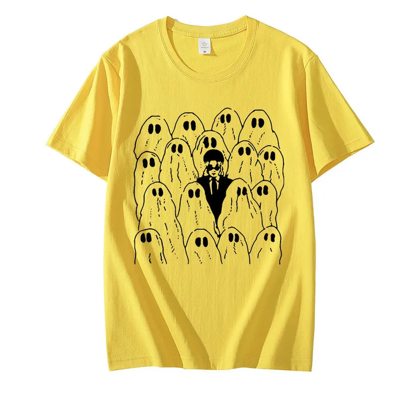 Phoebe Bridgers Ghost Fashion Men Women Print T Shirt Vintage Tshirt Manlig bomull Kort ärm Tee Gothic Unisex Tshirts 220610