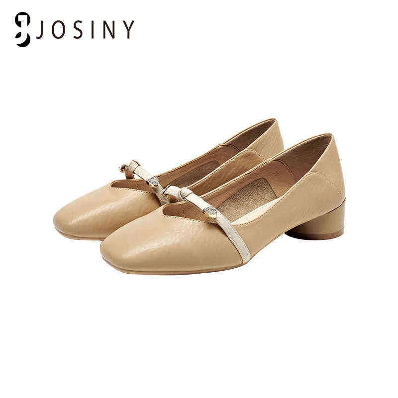 Dress Shoes JOSINY Loafers 3.5CM Women's PU Leather Low-heeled Classic Casual Fashion Ladies Bowknot Loafer All-match 220316