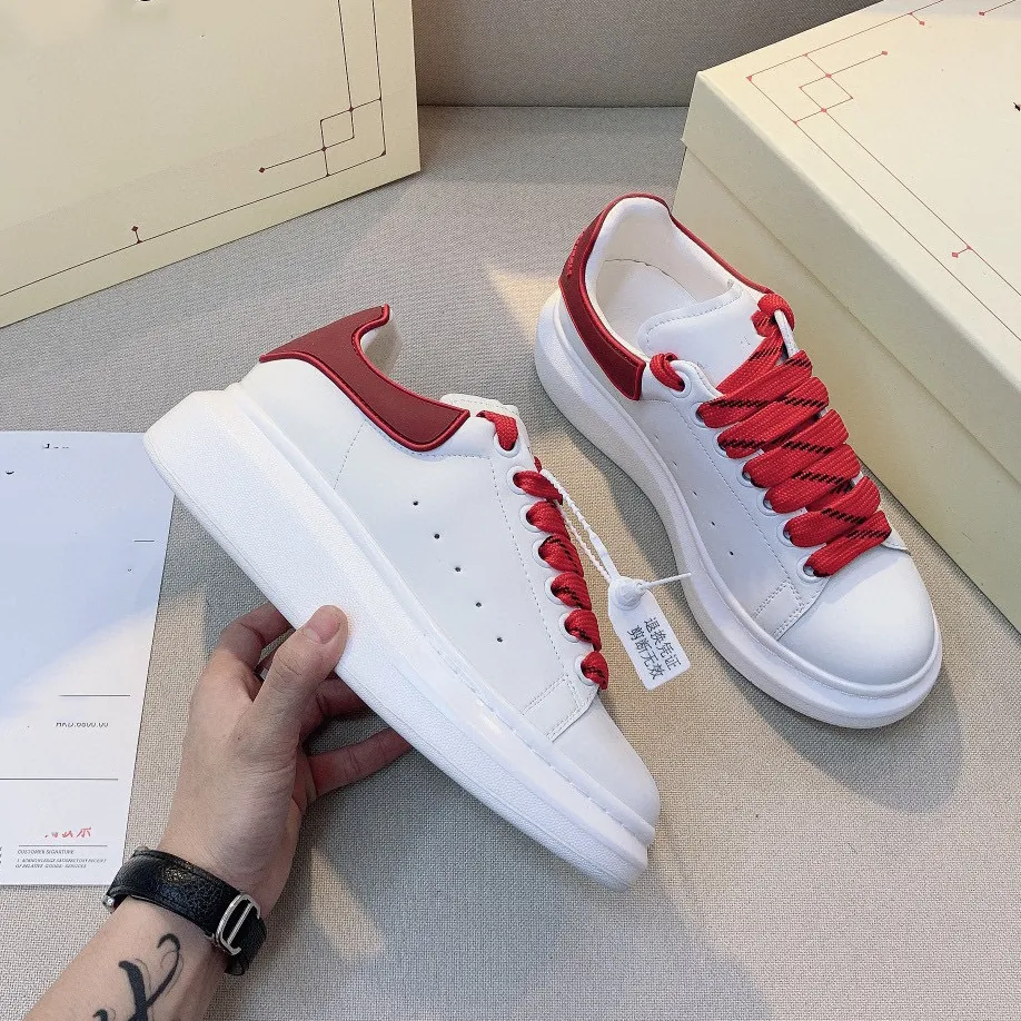 White Designer Shoes New Muti Colors Thick-soled Couple's Trendy Sneakers for Men and Women