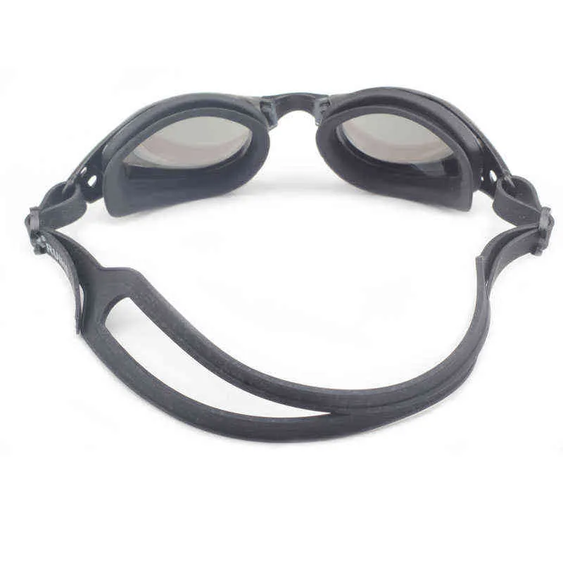 Miyopi Yüzme Gözlük Erkek Kadın -1.0 ~ -10 Su Geçirmez Anti-Sis Arena Reçete Yüzmek Gözlük Su Silikon Dalış Gözlük G220422