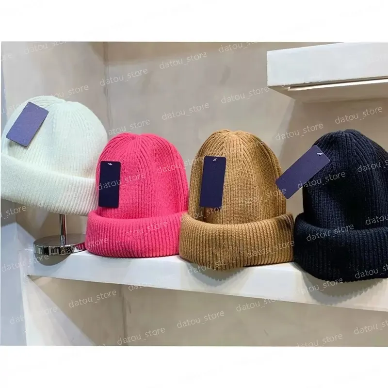 Women Designers Caps Hats Mens Designer Cashmere Hat Woolen Blended Knitted Cap Winter Elastic Knit Bucket Hat Warm Bonnet Beanies229u