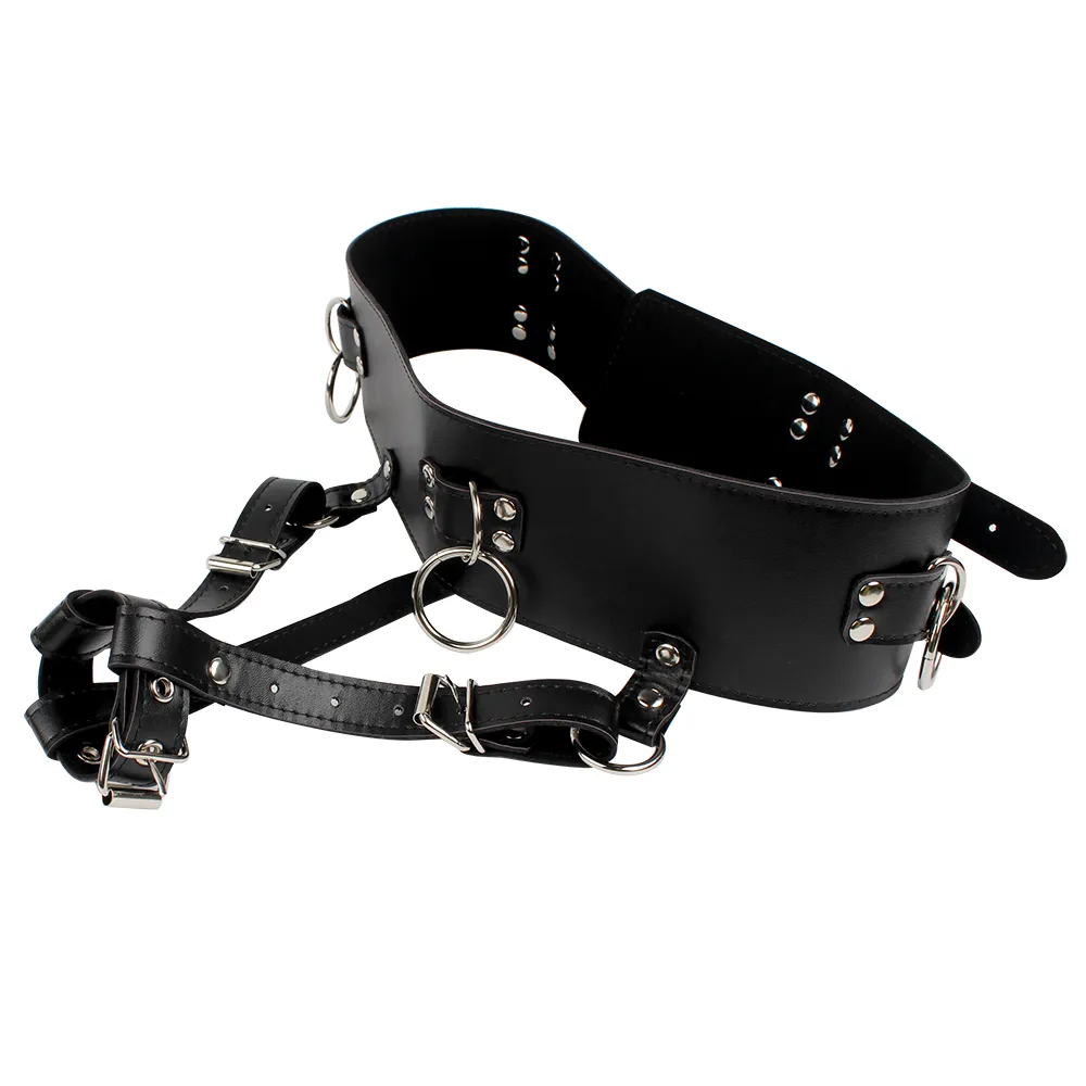 VATINE cuir PU SM Bondage porte-baguette magique harnais sangle ceinture d'orgasme forcé jouets sexy pour femmes masturbateur féminin chasteté