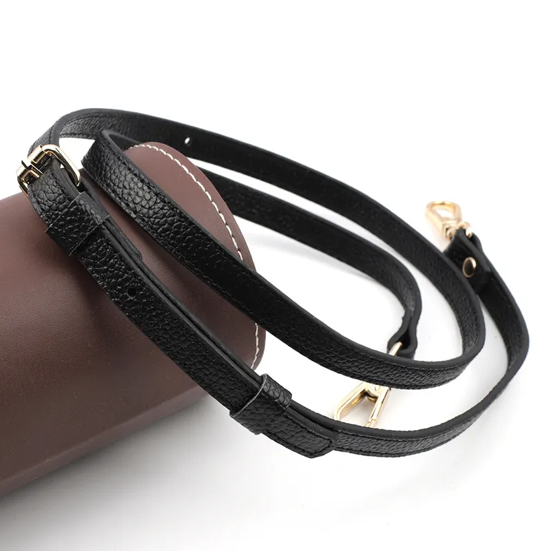 High Quality Genuine Leather Bags Strap Adjustable Replacement Crossbody Straps Gold Hardware for Women DIY Bag Accessories 220426222Z