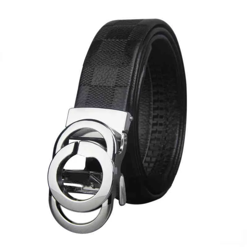 Men's Letter g Button Plaid Lychee Pattern Cow Leather womens Belt buckles fashion mens designer waist belts for women men bu282t