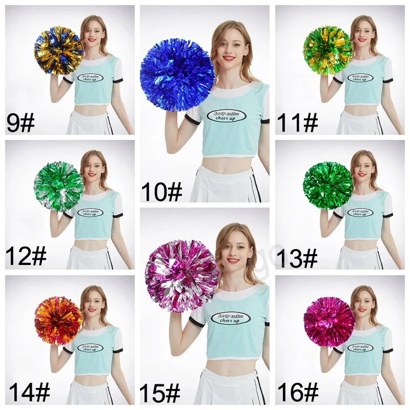 Esportes Conheça Cheerleading Pom Pom Poms PE DANCE Handheld Flower Ball Concert Bolas Flor Balls Decoração de Natal Bh6725 Tyj