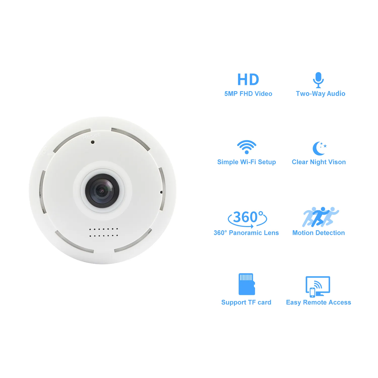 360パノラマWiFiカメラV380 Pro 2つの方法オーディオスマートホームセキュリティ保護小型監視ワイヤレスカメラ