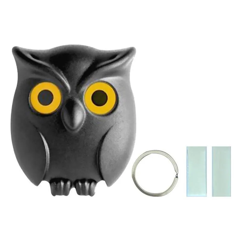 Owl Night Wall Magnetic Key Holder Magnets Hold Keychain Key Hanger Hook Hanging Key Will Open Eyes Home Decoration 220527