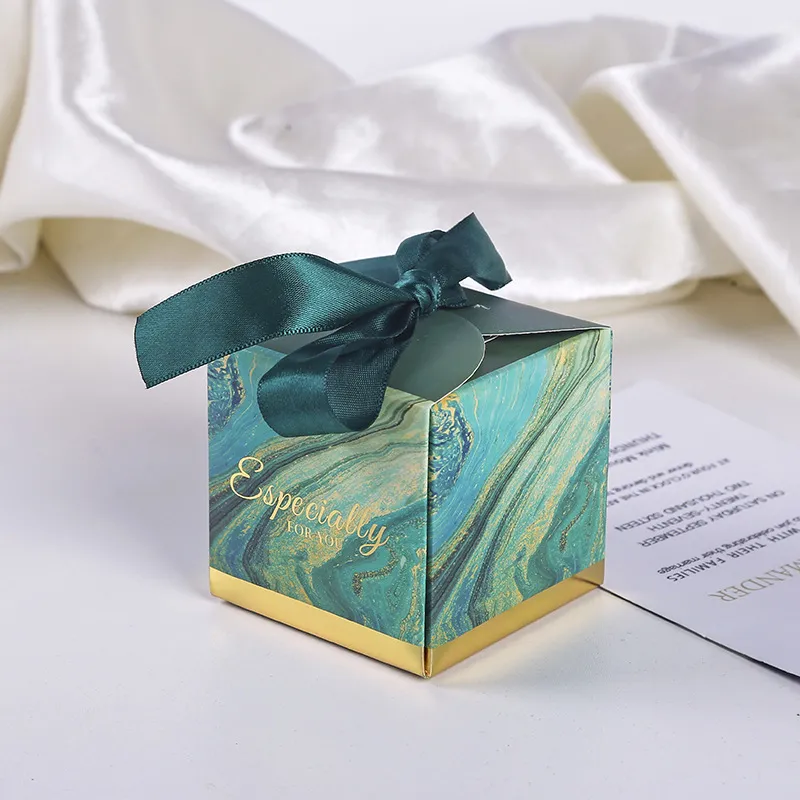 Тема свадебной сувениры кондитерской коробки детские сувениры подарок с лентой шоколадной бумагой красивой для семи режима 220427