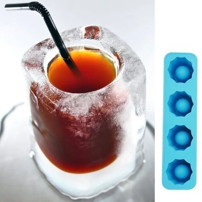 Ice Cube Tray Mold Makes S Lunettes Moule Summer Drinking Tool Glass 220509