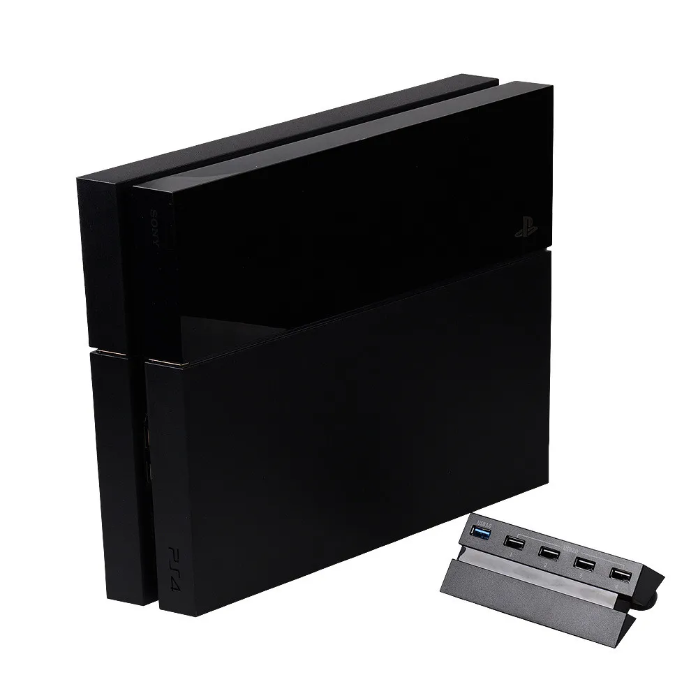 Concentrador USB de 5 puertos para PS4 Controlador de cargador de alta velocidad Divisor Adaptador de expansión Adaptador de alta velocidad Playstation 4