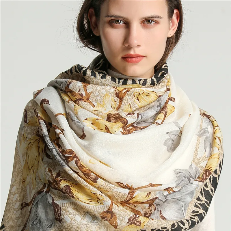 Cotton Scarf Women Print Soft Shawl Wrap Foulard Hijab Luxury 180*90cm Viscose Bufanda Autumn Winter Warm Echarpe 220516