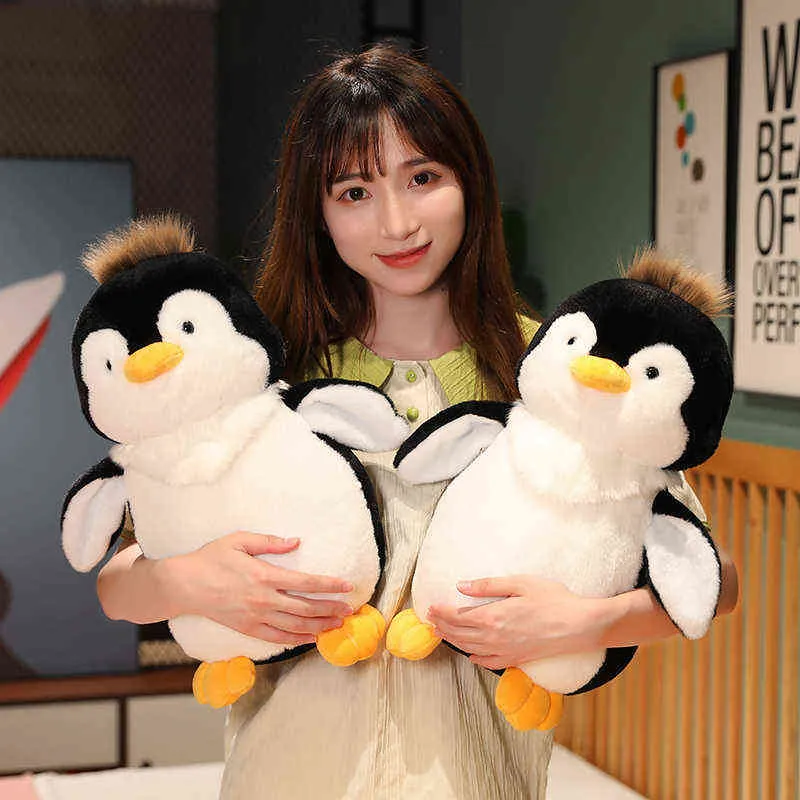 Nuovi giocattoli Kawaii Pinguino bambola di peluche bambini morbidi animali di peluche Peluche ragazze guadagnano cuscino J220704