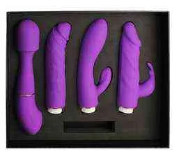 Vibrators NXY 4 Vibration interchangeable G Spot Clitoris Clitoris Baguette de massage Vibromasseur Sexe jouet pour femme 0411