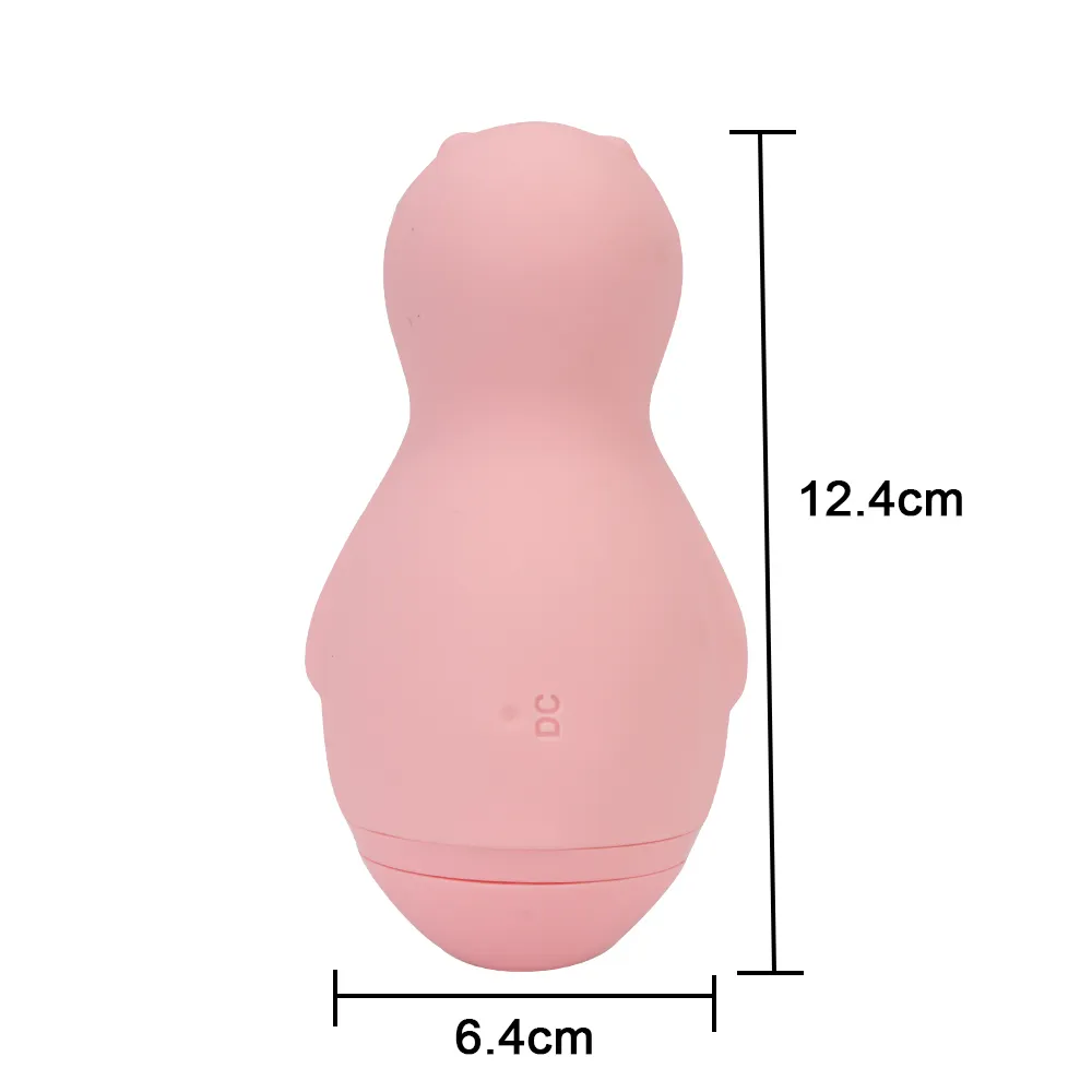 12cm Vibrador de chupación dual de lamer para mujeres Clitoris Sucker Pezle Licks Plug Beads Anal Masturbator Toy erótico Toy Sexy Shop