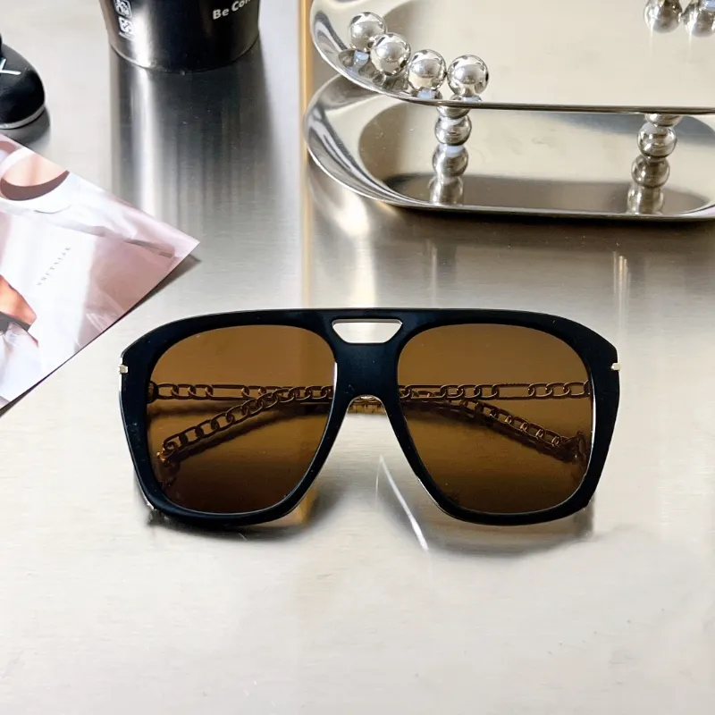 2022 Nieuwe vierkante mode Zonnebril Frame Outdoor Hoge resolutie Gepolariseerde bril Hoge kwaliteit UV400 Wordt geleverd met Letter Pendant GG0723S