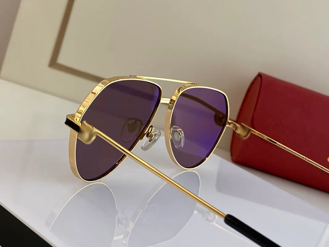 Ny svart designer vintage solglasögon för män c dekoration oval form möta dubbel bridge premiere unisex körglasögon 18k g249q