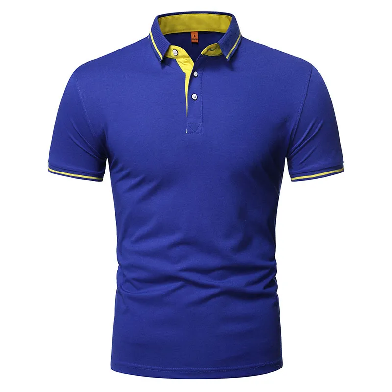 夏の高品質のカジュアルビジネスソーシャルショートスリーブSシャツスタンドカラー快適なポロシャツメン220618