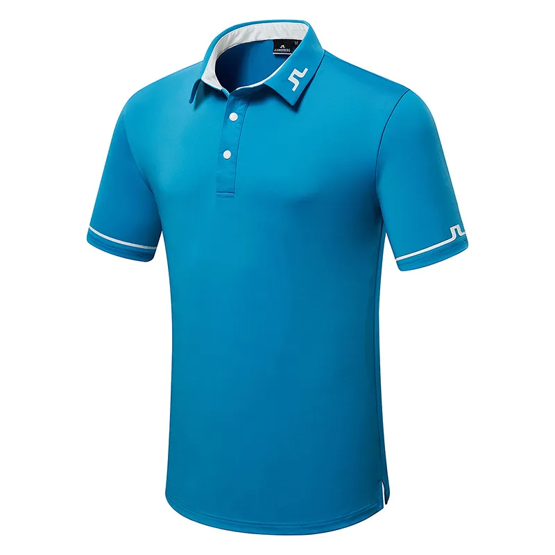 Sommarmän korta ärmar Golf T-skjorta andas JL Sportkläder utomhus Leisure Sports Golf Shirt S-XXL I Choice Free 220623