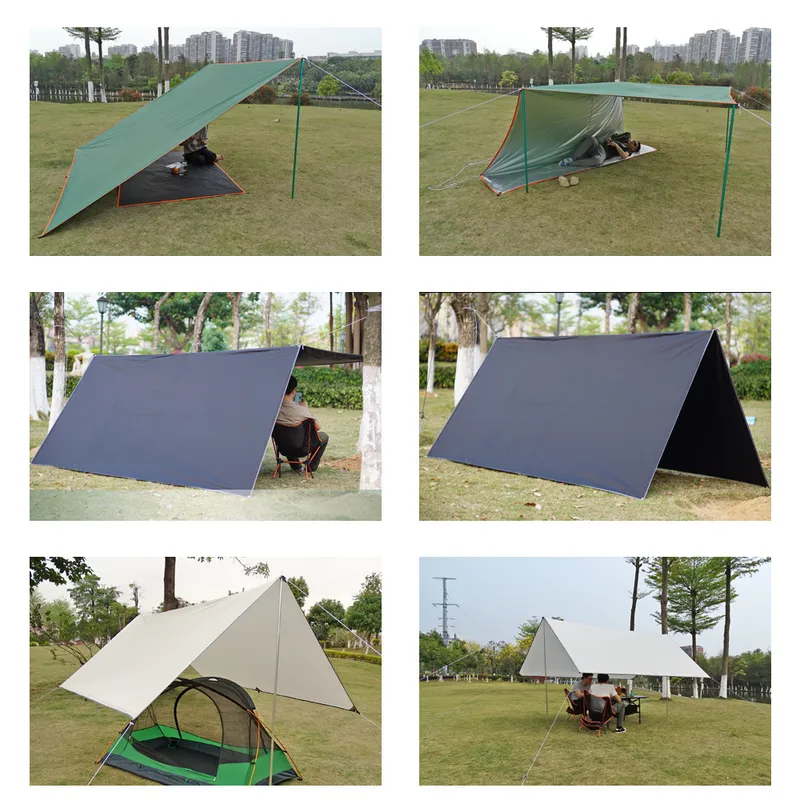 Ultralight Tarp Awnings Shelters Shade Sail Sunshade Garden Canopy Waterproof Outdoor Camping Tarp Tourist Travel Sun Shelter 220530