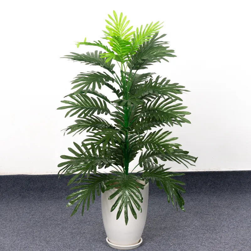 90cm 열대 야자 나무 대형 인공 식물 가짜 Monstera 실크 팜 Leafs 홈 가든 장식 220615에 대한 냄비없이 큰 코코넛 나무