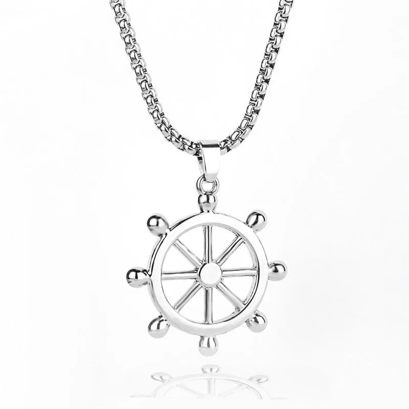 Chains Stainless Steel Sea Anchor Sailor Men Necklaces Chain Pendants Punk Rock Hip Hop Unique For Male Boy Fashion Jewelry Gifts301q