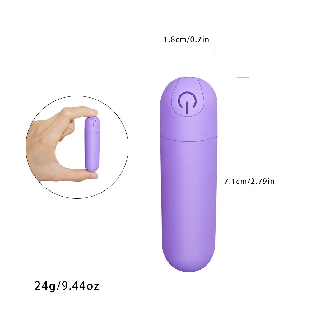 10 velocità Bullet Vibratore USB Carica G-Spot Dildo Massager Mini Forte Vibrazione Plug Anale Plug Sexy Giocattoli le donne