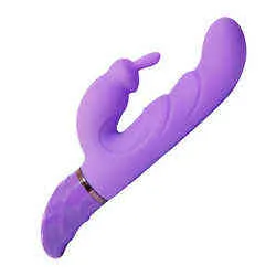 NXY Vibrators Silicone Female Big Adult Usb Charger Rechargeable Speed Lady Sex Toy g Spot Rabbit Shape Dildo Vibrator for Women 0411