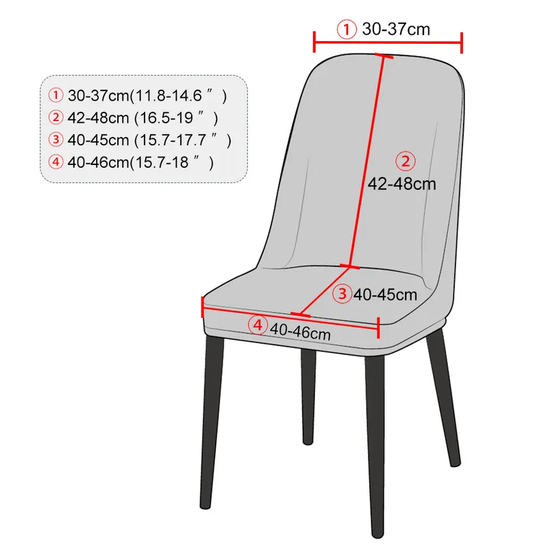 Polar Fleece High Back Chair Cover 스트레치 세척 가능한 식당 의자 덮개 미끄럼 방지 사무실 의자 크리스마스 홈 14 컬러 2205424455