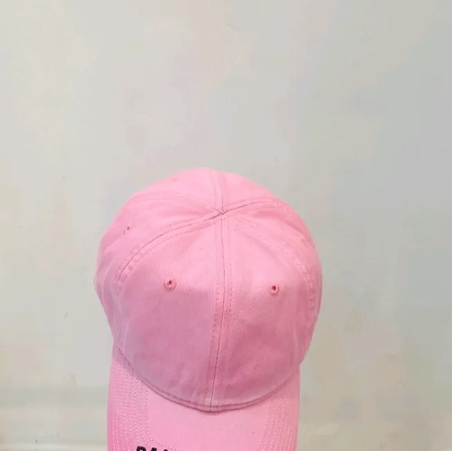 Klassisk justerbar baseball cap hatt bomullsrosa unisex en storlek passar all335h