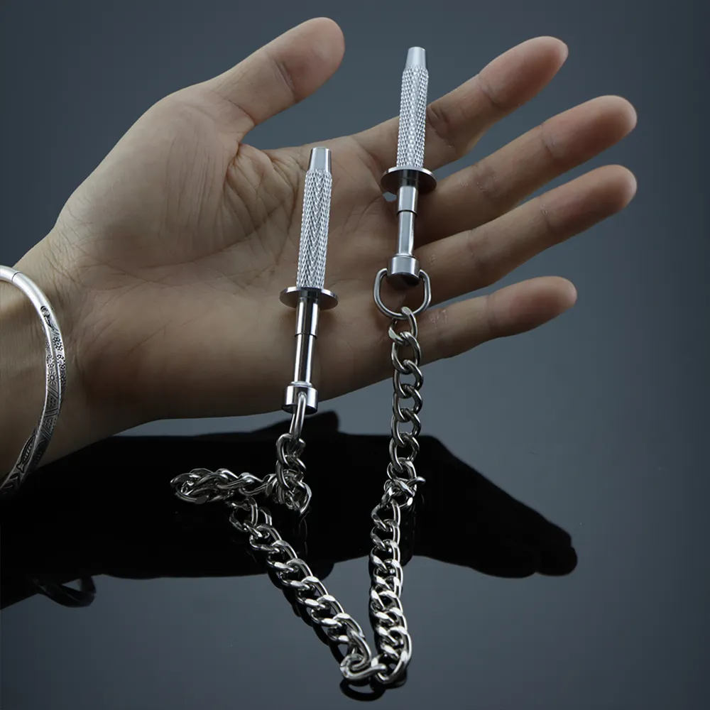 Adjustable Four Claws Nipple Clamps With Chain Metal Clips Torture Breast Bondage BDSM Accessories Fetish sexy Toys Women