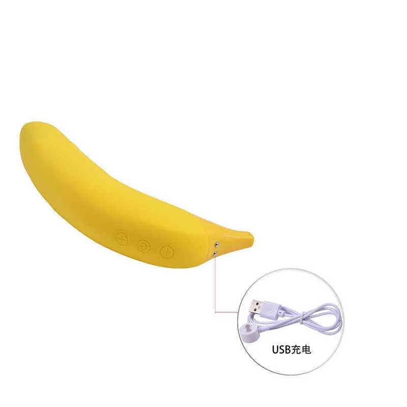 NXY Dildos dongs 7 vibratrice de gode réaliste Banana Female Masturator G Spot Clitoris Stimulez les jouets sexuels imperméables pour les femmes 220511