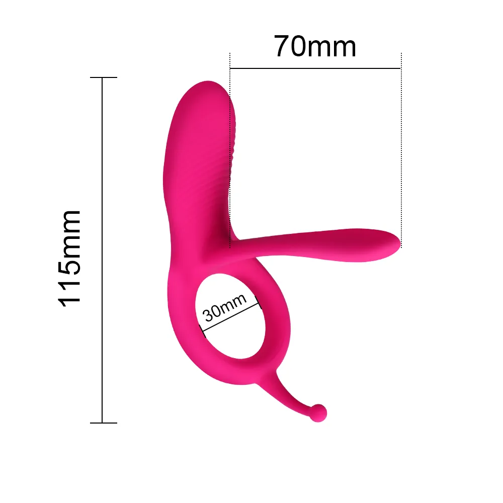 VATINE 10 vitesses anneau de coq à distance stimulateur clitoridien jouets sexy pour Couples anneaux de pénis vibrateur pour hommes masseur de Prostate