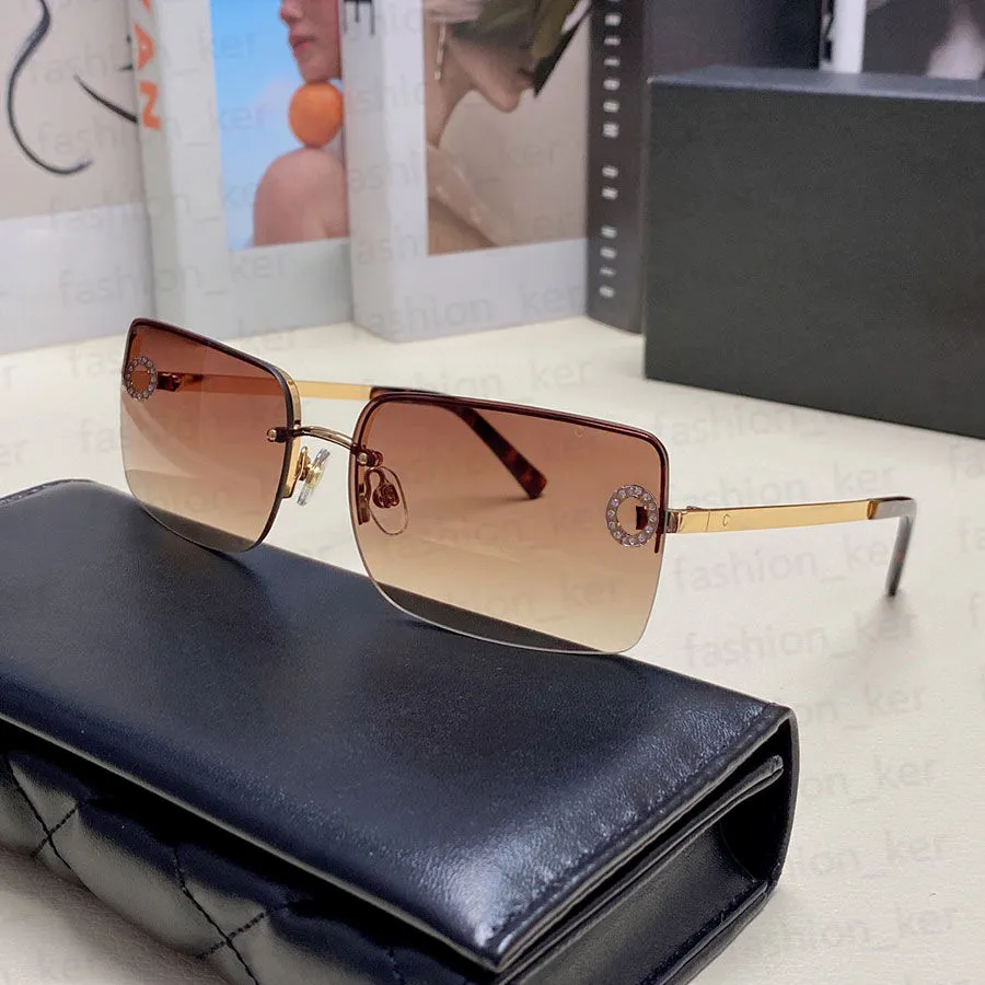 Designerskie okulary przeciwsłoneczne letnie szklanki półprzewodnikowe w połowie stucznie nowoczesne okulary styl