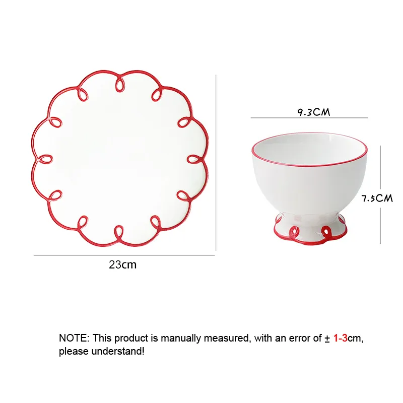 Creative Hollowed Ceramic Plate Milk Tea Cup Practical Dinner Plate Coffee Mug Dessert Bread Dish Dishware Kitchen Tableware 220613