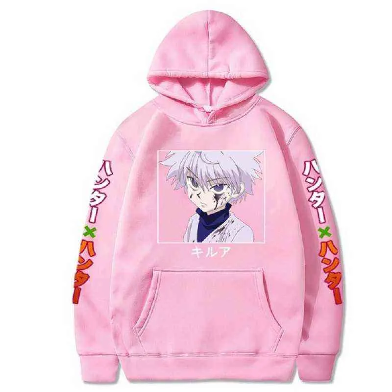 2021 Anime Hunter X Hunter Killua Leorio Kurapika Gon Hisoka Pullover Hoodie Streetswear Tops G220429