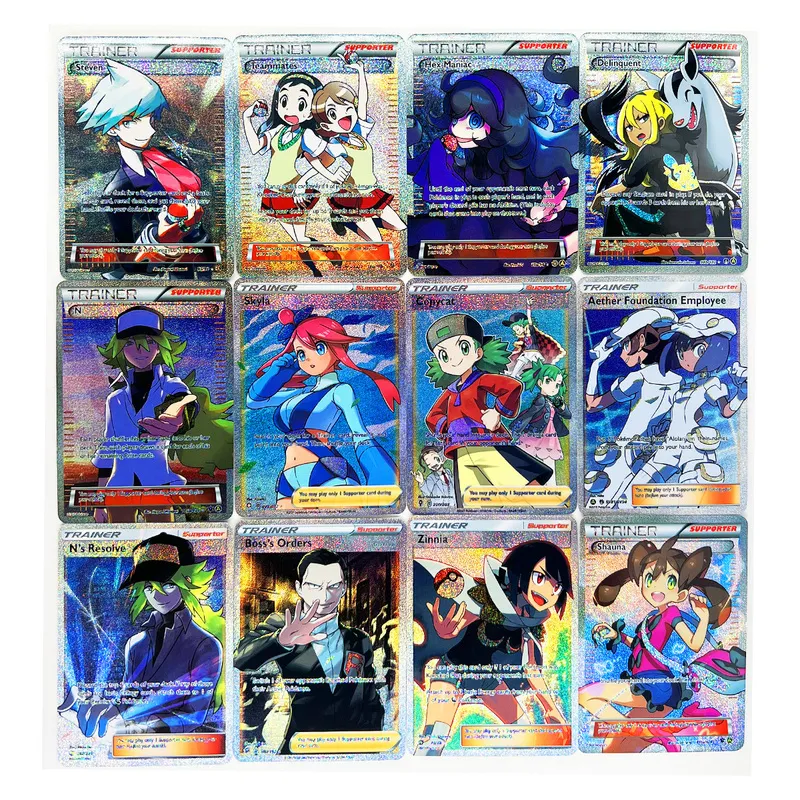 set Full Trainer Lillie Leon Marnie Toys Hobbies Hobby Collectibles Game Collection Anime Cards 220725