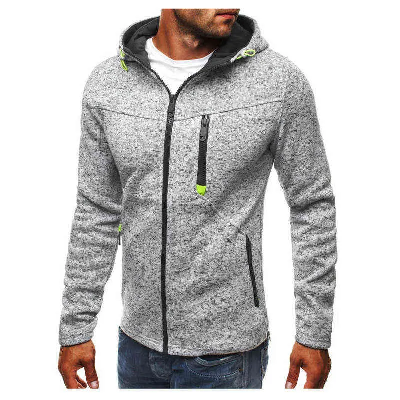 Lente Mannen Hooded Jassen Casual Rits Sweatshirts Jassen Mannelijke Cerningspak Fashion Street Stest Vest Heren Bovenking My038 L220730