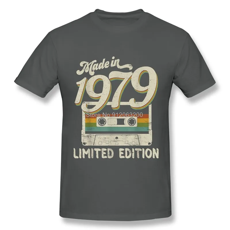 Buatan 1979 Edisi Terbatas 42ème Kaset Ulang Tahun Kaus Pria Kaus Wanita Harajuku Streetwear 220610