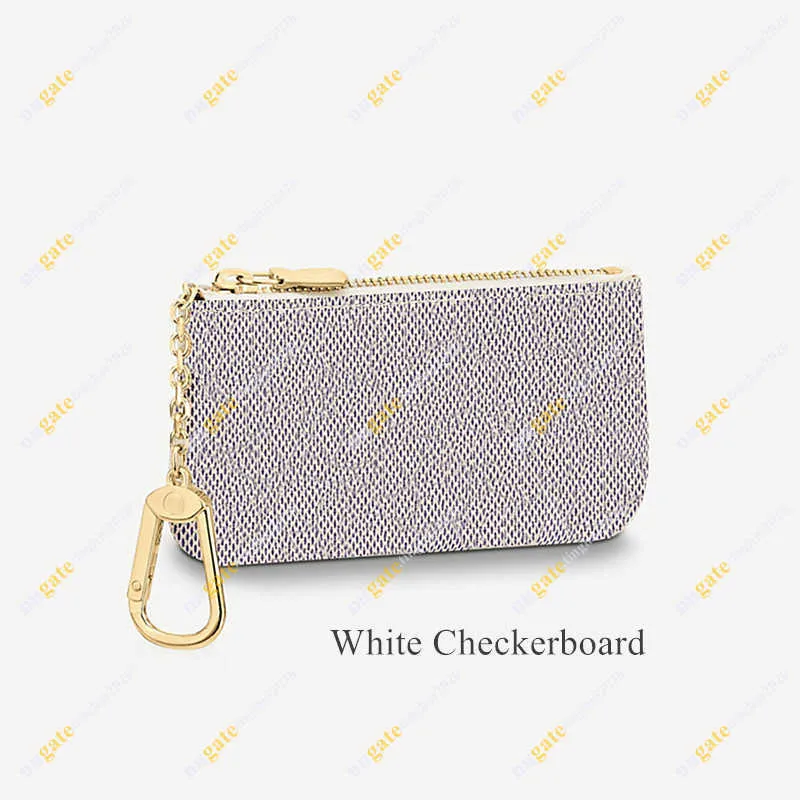 Unisexe Designer Key Pouch Fashion Purse M62650 M62658 M62659 Flowerchessboard Haute Qualité Portefeuille Boîte Emballage Inventaire