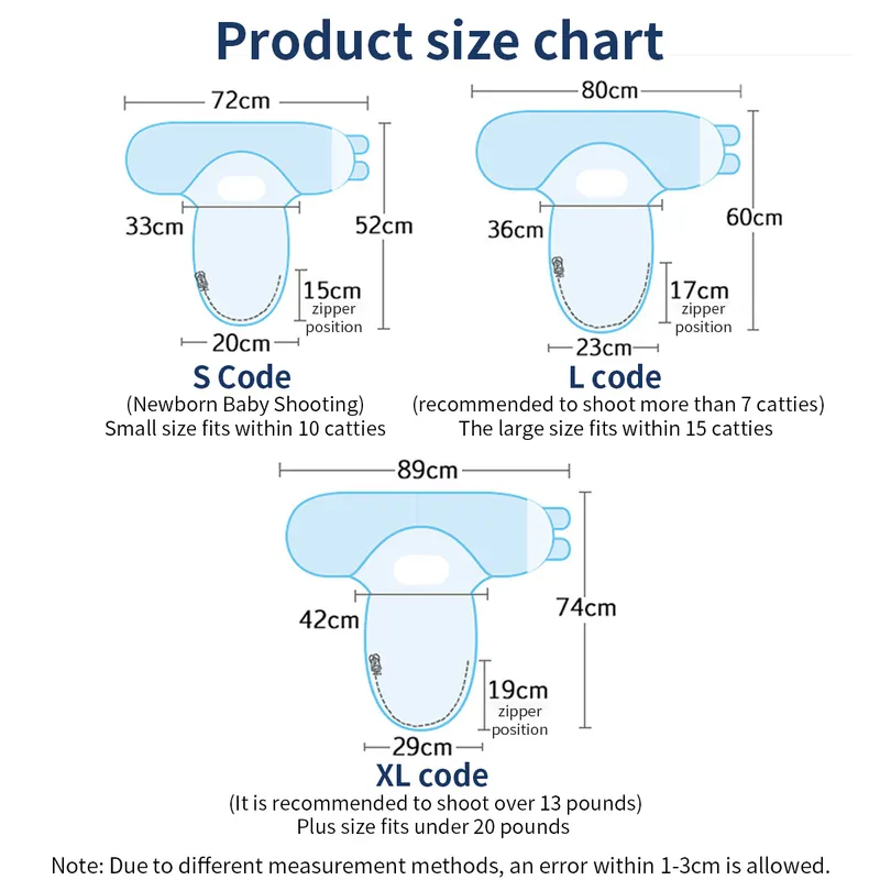 Dziecko Pure Bawełniane śpiwór śpiwór Born Sweadlling Off Koc Sleepsacks Niemowlę Antikick Quilt for Babies 06 Miesiąc 220527