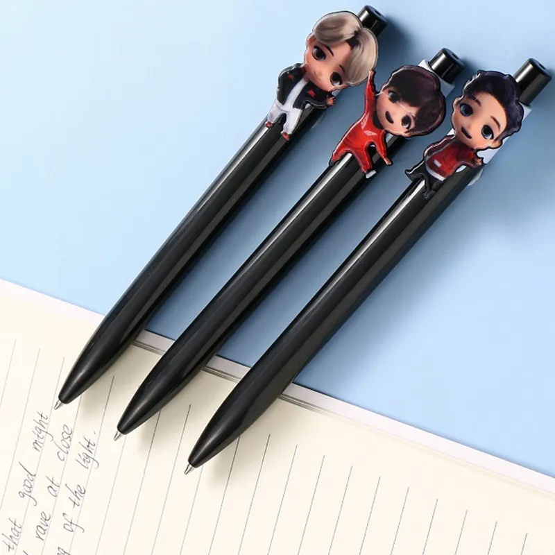 Kawaii Cartoon Ballpoint Pens For Girls Gifts Office School Writing Supplies Cute Black ink Gel pen Novelty Pen Kids Stationery