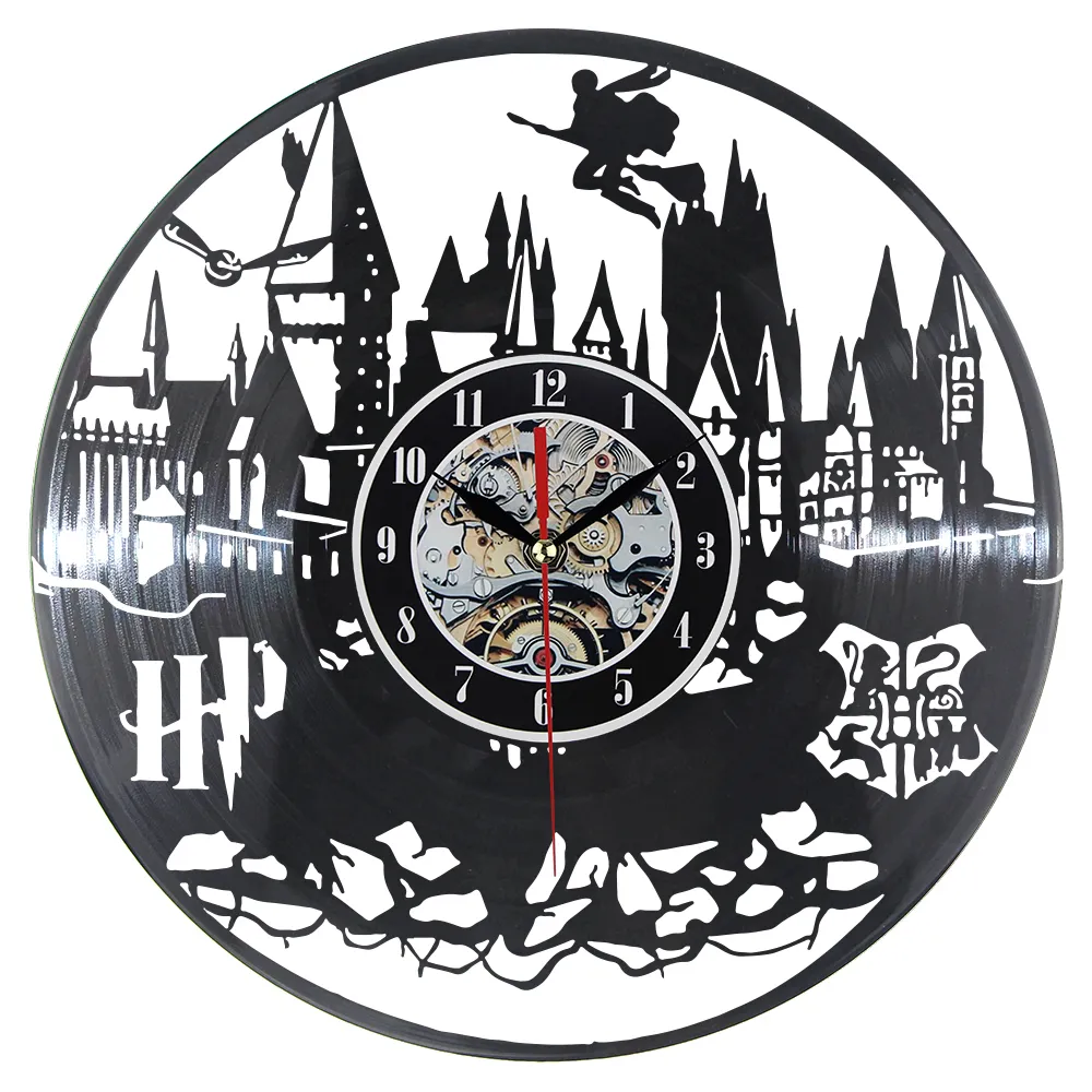 CD Record Vinyl Wall Clock Modern World Vinyl Watch Classic Wall Clock Relogio de Parede Klock 2021 Nouvelle arrivée Creative