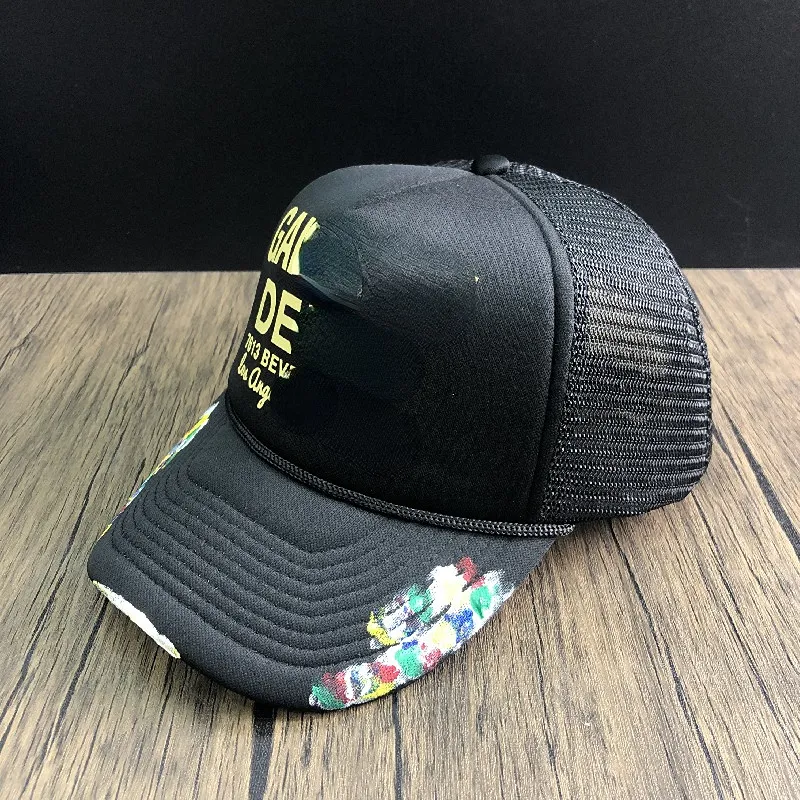 Ball Caps GP Graffiti Hat Casual Lettering Curved Brim Baseball Cap for Men and Women Casual Letters Printing with 